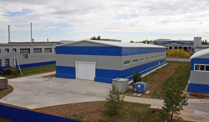 Готовое здание промышленного цеха для ООО Тимук. Построено и сдано заказчику компанией СК ТАВ в 2017 году