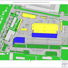 План застройки логистического комплекса - склады и офисные помещения