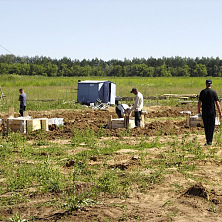 Строительство овощехранилища начинается с земляных работ