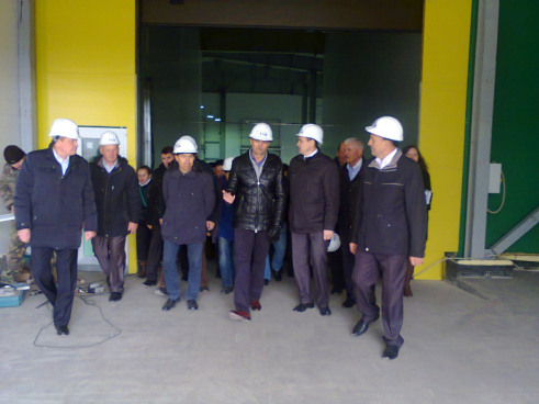 Президент Чувашии М. Игнатьев ознакомился с ходом строительства картофелехранилища строительной компанией ТАВ