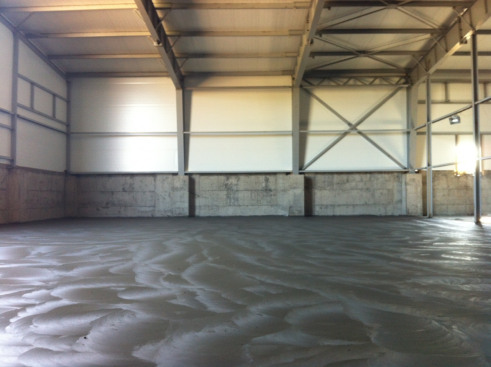 Промышленные бетонные полы в картофелехранилище