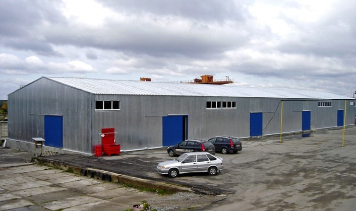 Холодный склад площадью 1200 кв. м. Чебоксары, Ишлейский проезд. Построен Строительной компанией ТАВ в 2013 году